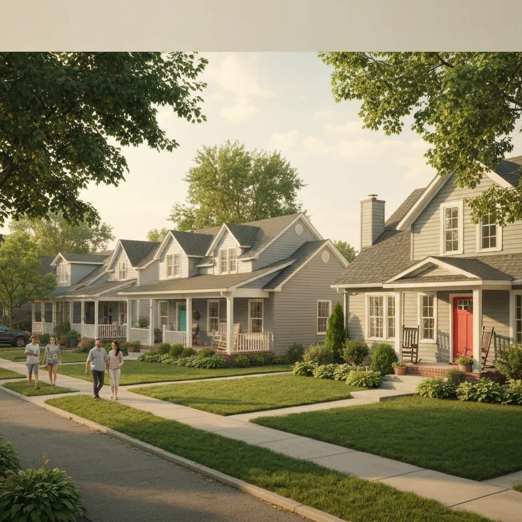 Single-family rental community in build-for-rent development