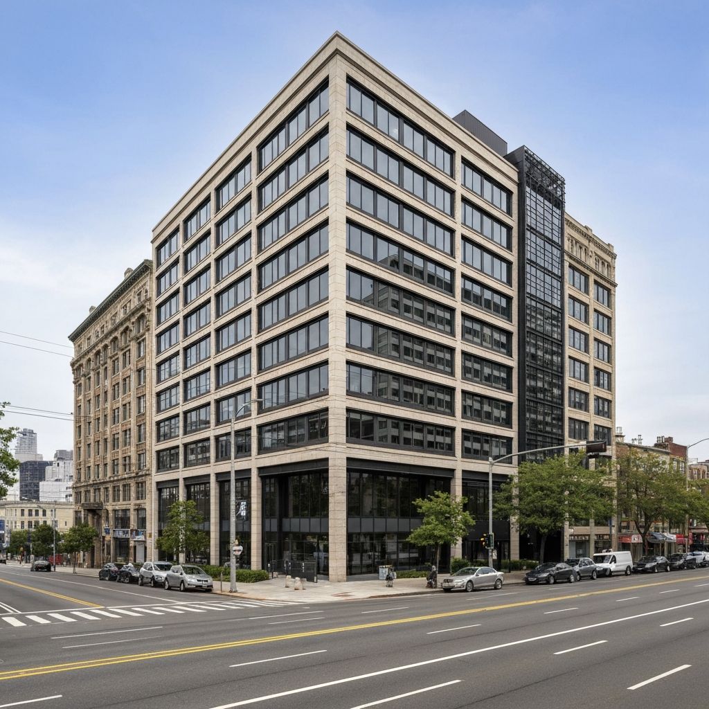 Commercial property acquired with bridge loan financing