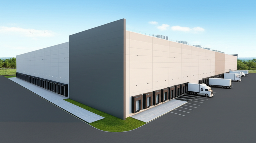 Modern industrial warehouse and distribution facility